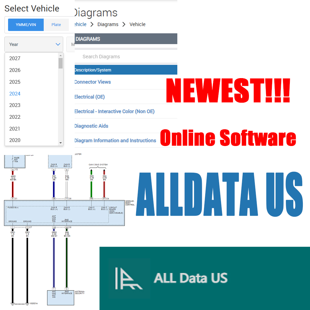 Workshop Tools Online - 2026 Alldata US Versão Completa Conta