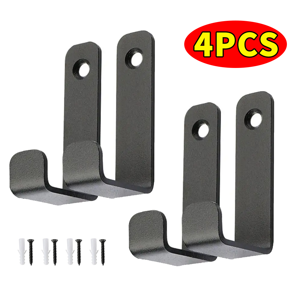 Screw Organizer Kit - Gancho de Parede Metálico Preto para