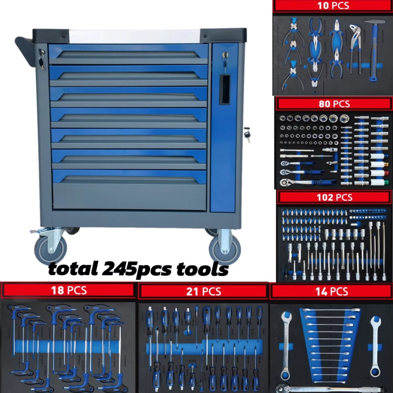 Workshop Tools Cabinet - Carrinho de Ferramentas de Aço com