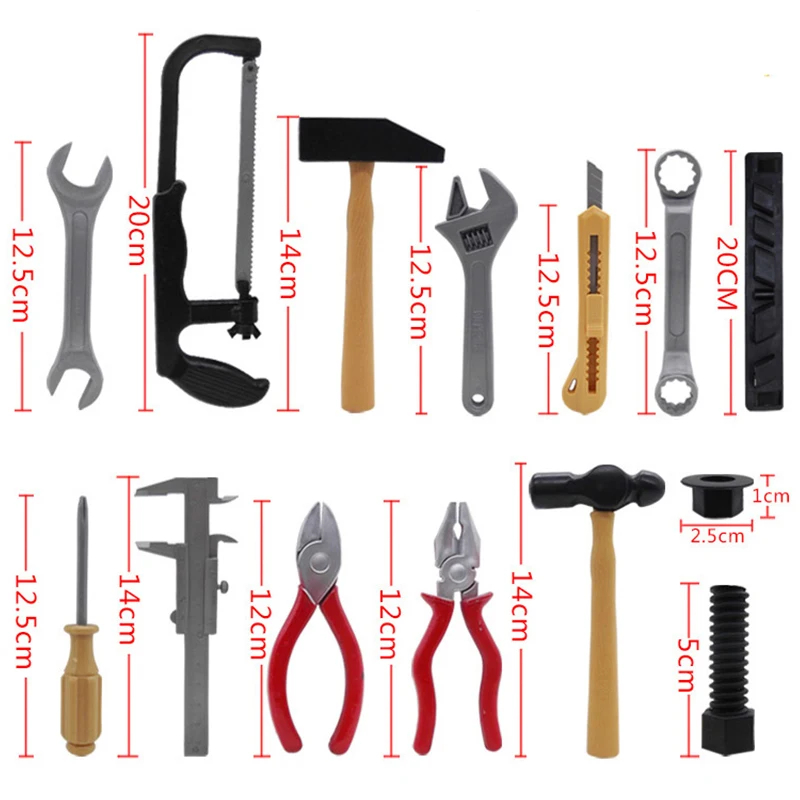 Mini brinquedos de reparo cria - Workshop Tools Toy avaliação e preço