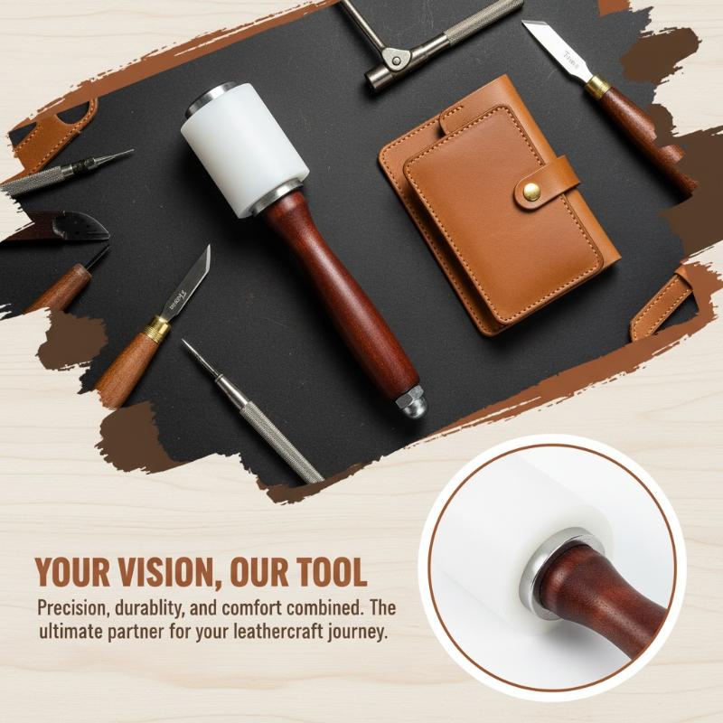 1 Unidade Martelo de Couro par - Mallet Wood Carving avaliação e preço