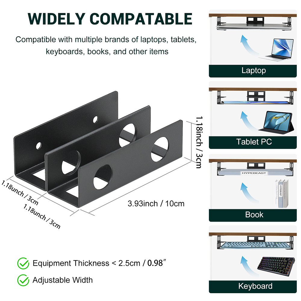 Sob a mesa suporte para laptop - Screw Organizer Kit avaliação e preço