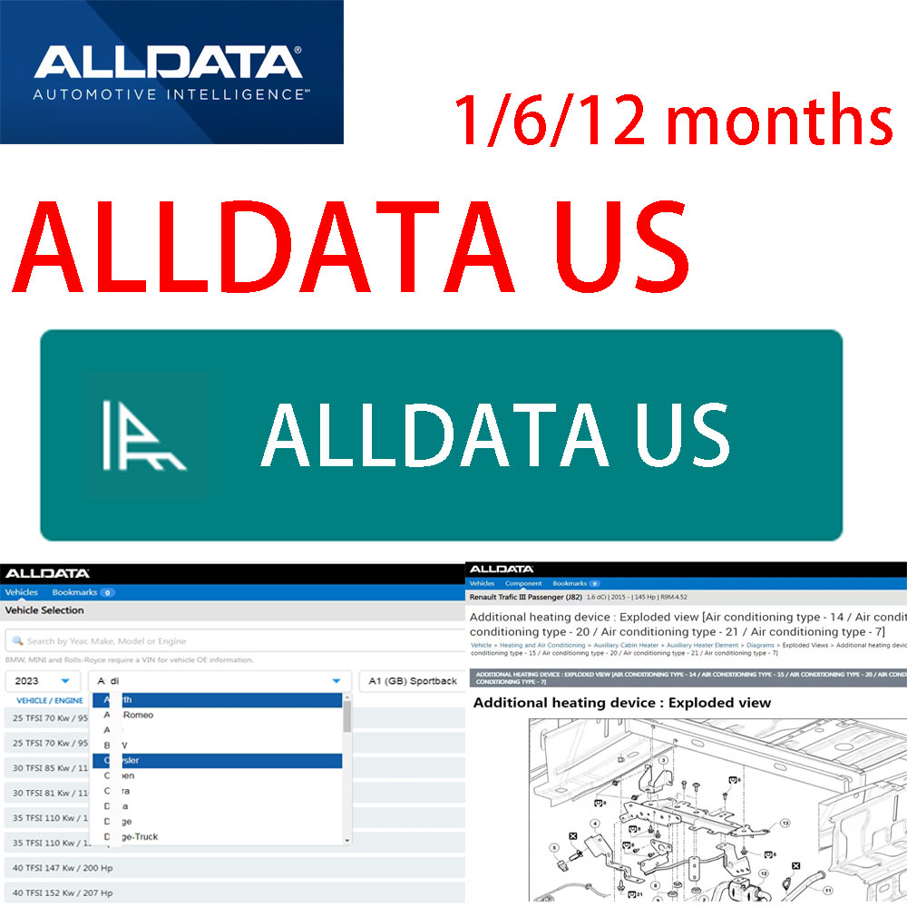 Mais Recente Alldata US Versão - Workshop Tools Online avaliação e preço